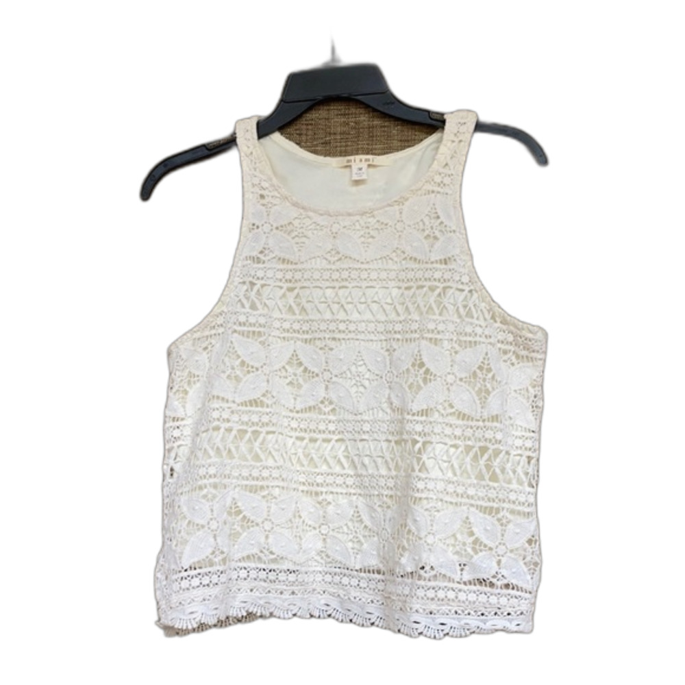 Miami off white lined lacy cotton top - Picture 1 of 5